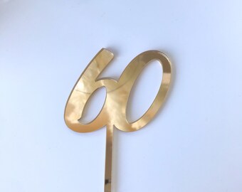 Acrylic cake topper number, acrylic number for cake, gold number cake decor, silver number for cake, numbers on cake, wooden numbers