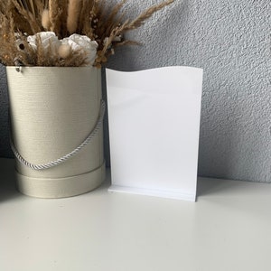 Acryl Rohlinge Bogen mit Ständer, Bogen Acryl Rohling, Acryl Klar Schild, Hochzeit Schilder, Cricut Bogen, schräge Welle, Hochzeit Schilder