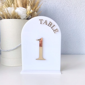 Wedding table numbers wedding table signs acrylic arch table numbers gold table numbers silver table numbers wedding signs wedding decor