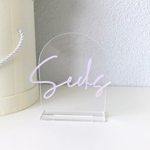 Acrylic Wedding table number, acrylic gold table number, arch table number, modern table number, elegant table decor, gold numbers