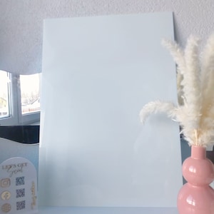 Arco in acrilico con supporto, rettangolo in acrilico, cartello trasparente in acrilico, spazi vuoti per matrimoni, spazi vuoti per Cricut, cartelli per matrimoni fai da te,