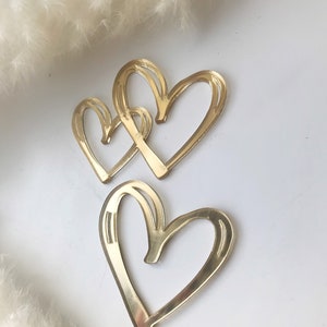 Set 10 Stück Acrylherzen, gold Herz, silber Herz, schwarz weiß, Torten Herz Dekor, Cake Topper Herz, schwarz weiß