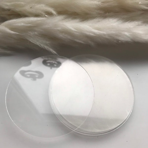 Blank acrylic circle for crafting, clear Blank Acrylic Circle, Clear Acrylic Discs, Round Craft Blanks, Craft Supplies, 2 mm disc