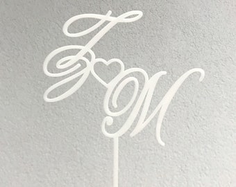 Acrylic cake topper with initials acrylic gold silver cake topper letter wedding topper letters wedding cake decor bride and groom monogram