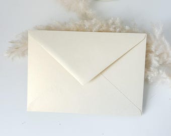 Sobres de boda metalizados dorados, sobre C6 para invitaciones de boda, sobres metalizados dorados de 114 × 162 mm, sobres dorados brillantes