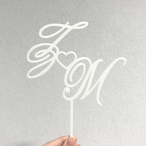 Adorno para tarta de acrílico con iniciales, adorno para tarta de bodas de acrílico dorado con forma de corazón, adorno para tarta de boda con letras, nombres personalizados elegantes, amor moderno