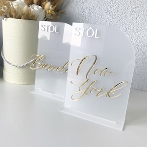 Acryl Hochzeit Tischnummern Orte, Ziel Tischnummer, Reise Tischdekor, Hochzeit Ziel Tischnummer, elegante Tischnummern
