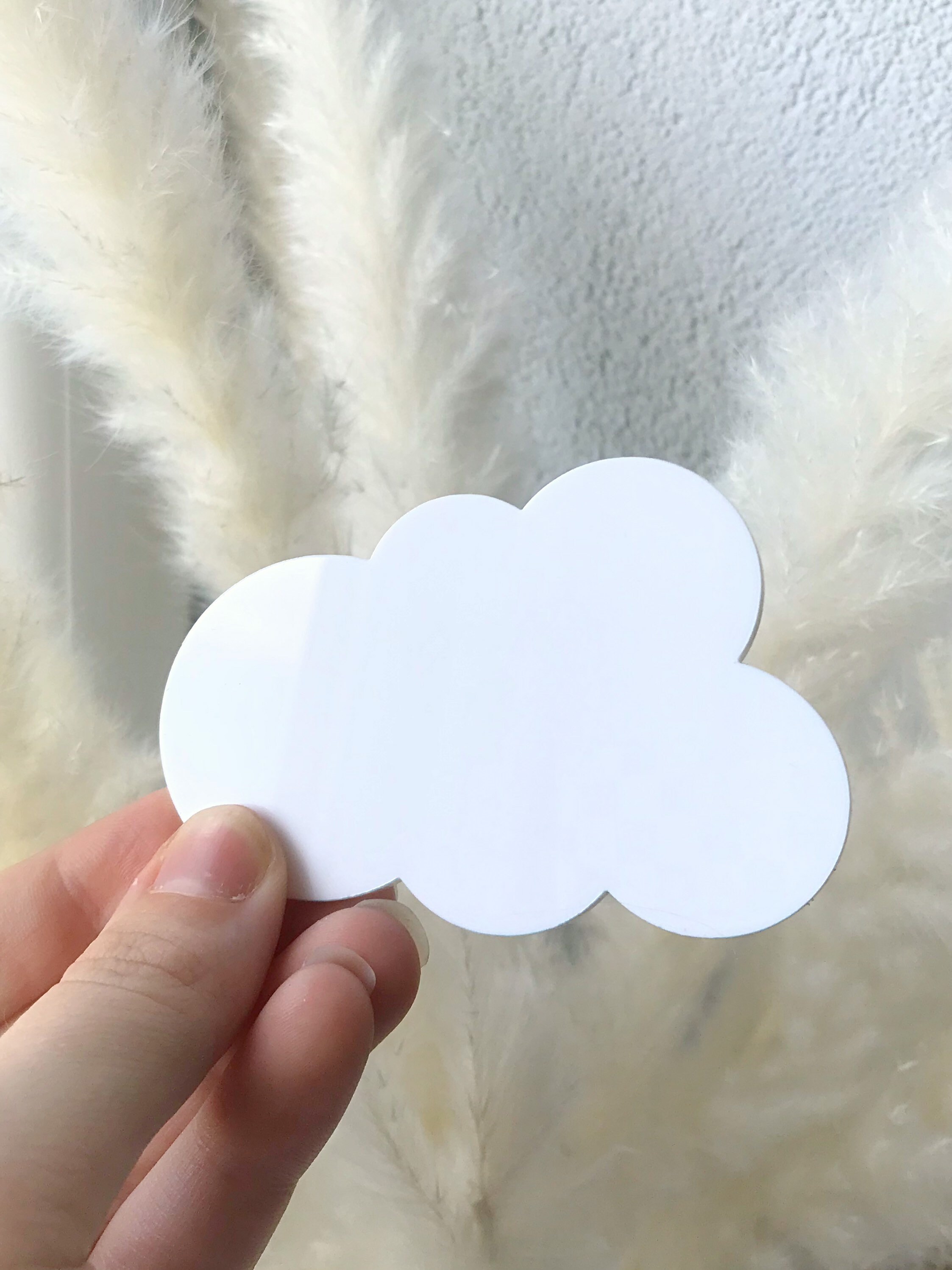 Wooden Cloud Outline Cutout, Blank Wood Craft Shapes, Wooden Cloud Shape,  DIY Cutout Shape, Cloud Shape for Baby Mobile, Wooden Cloud Shape 