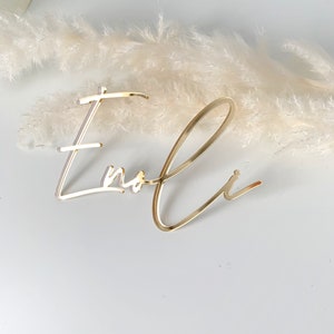 Gold/silver cake decor name, baby cake charms, baby cake topper without stick, kids custom name cake charm, cake decor personalized