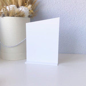 Pannelli grezzi in acrilico obliqui con supporto, pannelli grezzi rettangolari in acrilico, insegne trasparenti in acrilico, pannelli grezzi per matrimoni, pannelli grezzi per Cricut, insegne fai da te per matrimoni