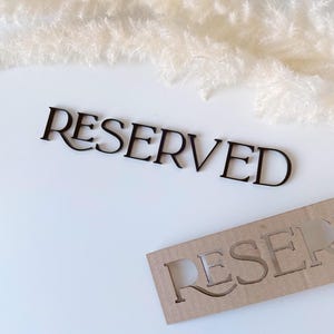 Letras reservadas con adhesivo acrílico, letra acrílica dorada, reserva acrílica, número de espejo dorado adhesivo, material de letra, calcomanía de pegamento