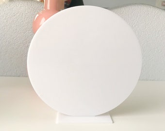 Acryl Rohling Kreis mit Ständer, Scheibe Acryl Rohling, Acryl Klar Schild, Hochzeit Schilder, Rohling für Cricut, DIY Hochzeit Schilder, klare Schilder,