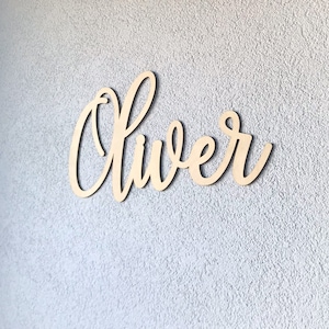 Letrero de madera con nombre, decoración de guardería de madera, letrero de madera personalizado, letrero personalizado en la pared, decoración estilo boho, decoración de pared con nombre de caligrafía