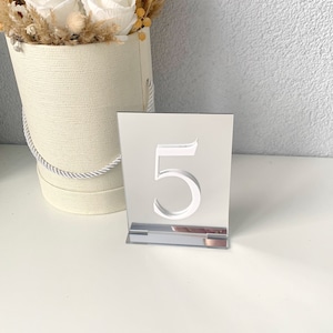 Acrylic Wedding table number, rectangle table decor, elegant numbers for wedding, beige main table decor, centerpiece decoration, boho