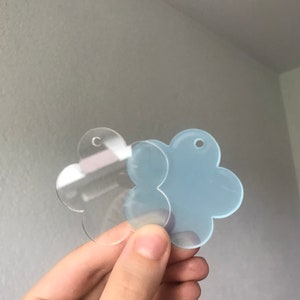 BULK PACKED-Round Keychain Blanks-Clear Acrylic