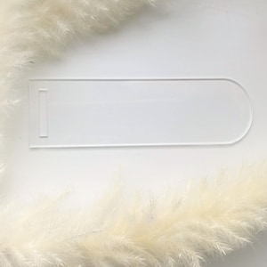 Acryl Blanko-Lesezeichen, klares Acryl Lesezeichen, Großhandelslesezeichen, Blanko-Lesezeichen, Laser-Ausschnitt, Kunststoff-Lesezeichen, Rohling für Cricut,