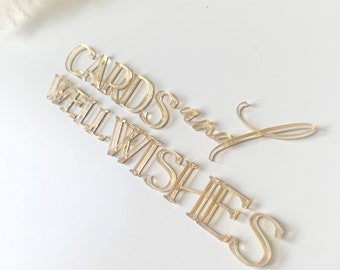 Acrylic self-adhesive letters for cards and well wishes box, wedding adhesive letter for cards box, cut-out number