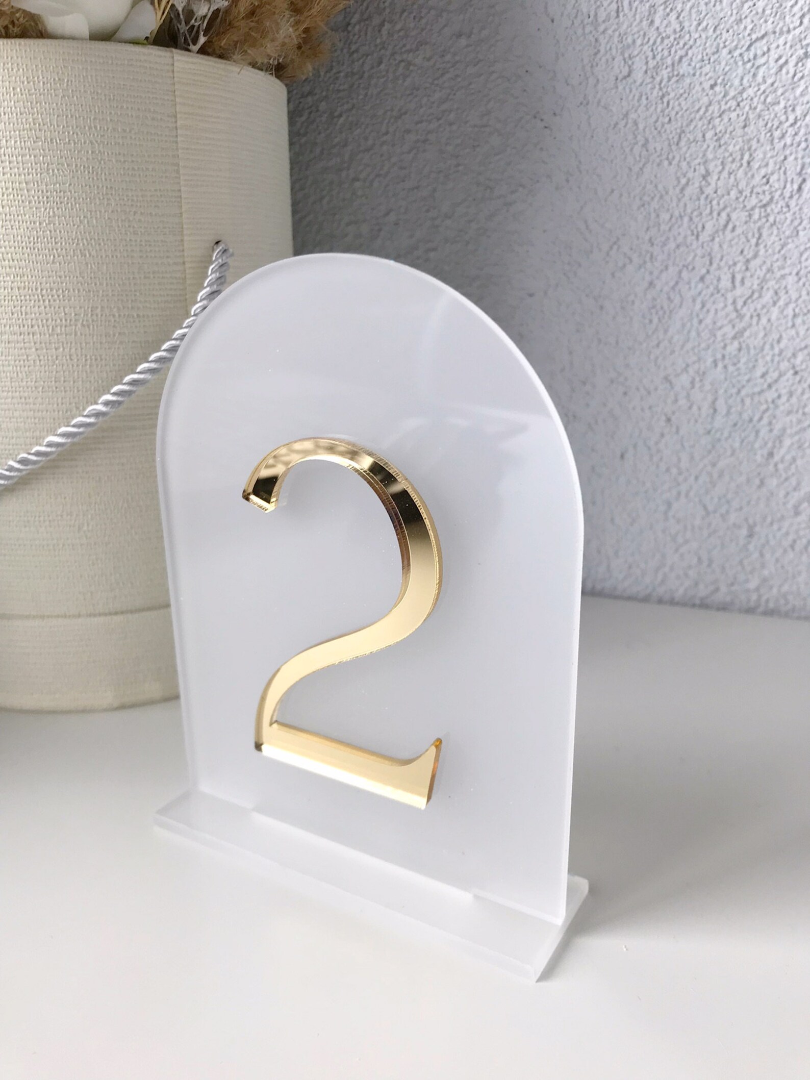 Acrylic Wedding Table Number, Acrylic Gold Table Number, Arch Table ...
