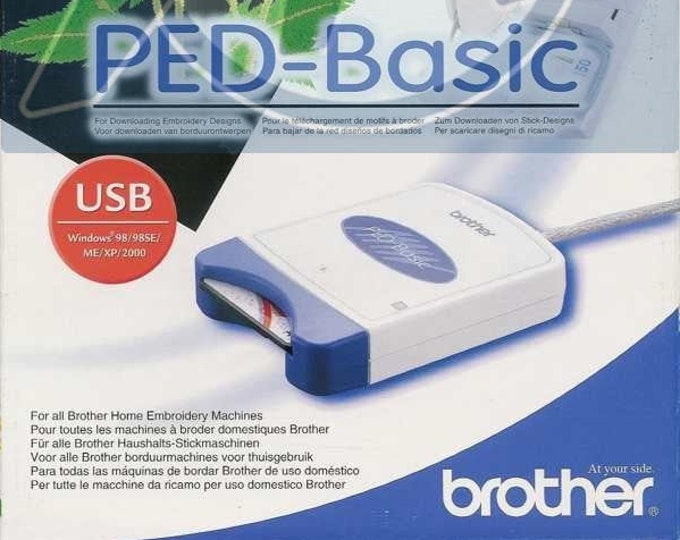 Brother PED Basic Embroidery Design Transfer Box Card 1000 Etsy