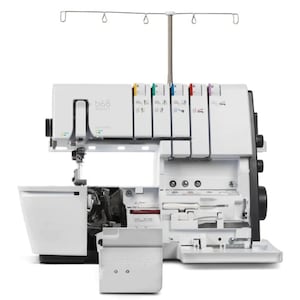Bernette b68 Airlock 2/3/4/5 Thread Serger Machine with Overlock, Seaming, Cover Stitch, Chain Stitch, and Combo Stitches