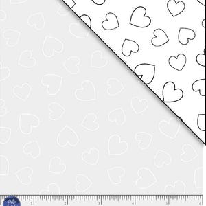 Fabric P & B Textiles Linear Hearts Ramblings for Every Occasion by the Quarter Yard 5961W