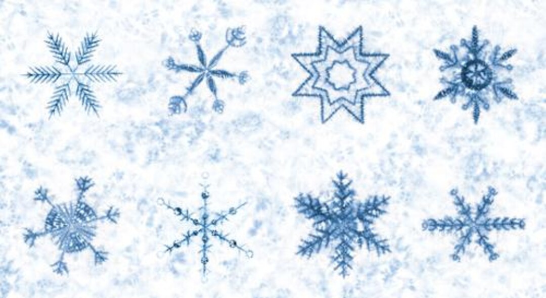 Fabric Moda Frost Snowflake Winter Chill 24x44