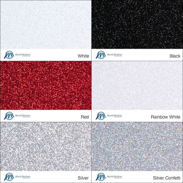 Siser Glitter HTV Iron On Heat Transfer Vinyl Sheets and Rolls 12"