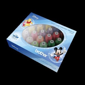 Brother Disney Classic 24 Spool Embroidery Thread Kit ETPDISCL24