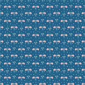 Fabric Riley Blake Coastal Blue Flags Firework Fields by the Quarter Yard C17586-COASTALBLUE