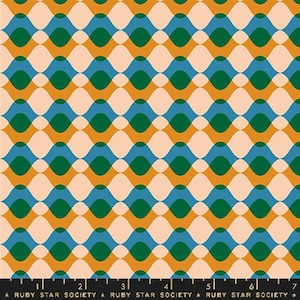 Fabric Ruby Star Society Turmeric Ripple Geometry by the Quarter Yard RS5171-12