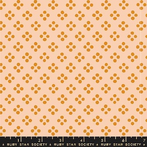 Fabric Ruby Star Society Creamsicle Pixie Dots Geometry by the Quarter Yard RS5172-11