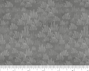 Fabric Blank Quilting Gray Grass Texture Petal & Pewter by the Quarter Yard 4573-95