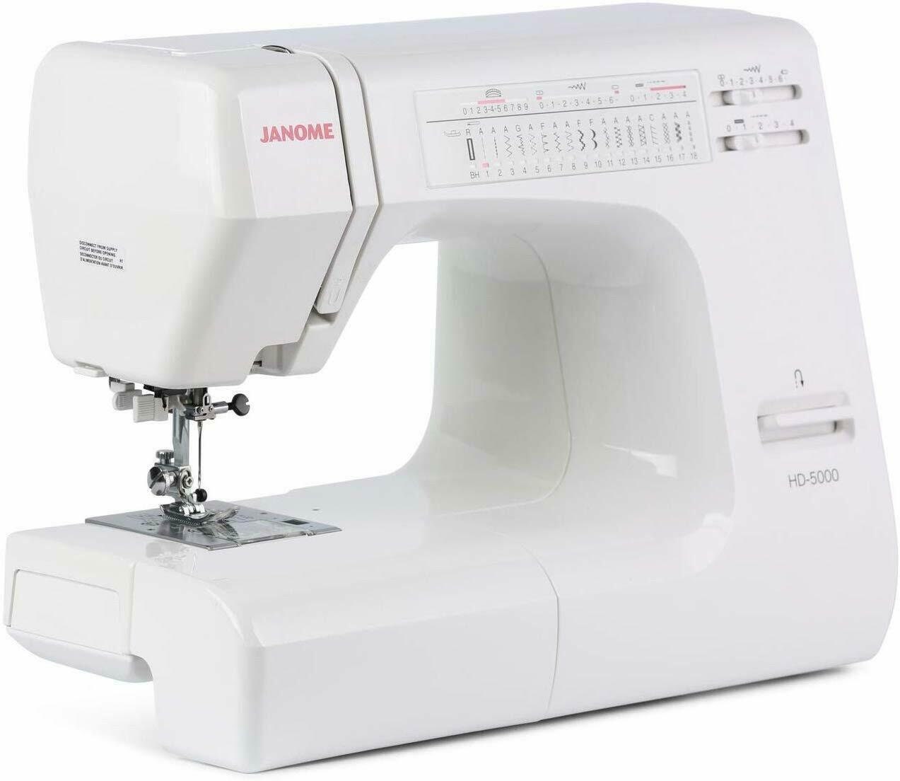 Janome HD-5000 Black Edition Sewing Machine with Bonus Package