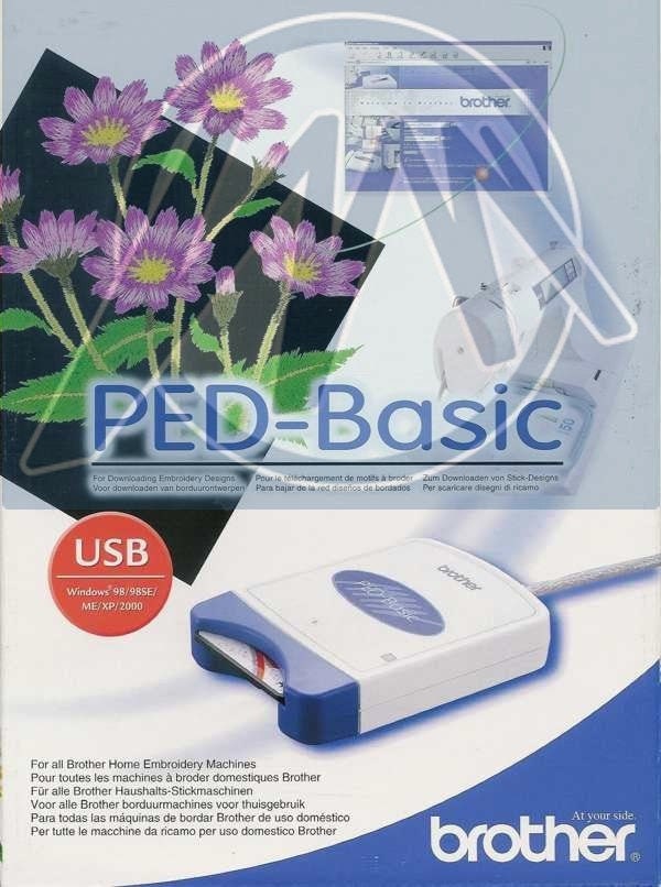 Brother PED Basic Embroidery Design Transfer Box Card 1000 Etsy
