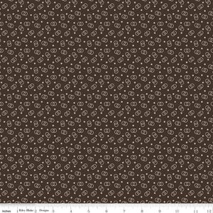 Fabric Riley Blake Raisin Lucille Bee Dots by the Quarter Yard C14175-RAISIN