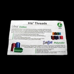 Janome 36 Spool Iris Cotton and Polyester Mini King Thread Kit