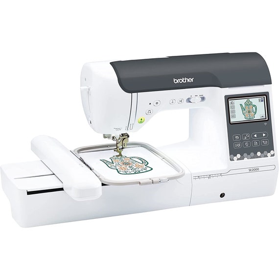 Brother SE2000 Computerized Sewing & Embroidery Machine, LCD Touchscreen,  241 Built-in Stitches, 193 Embroidery Designs, Wireless Technology 