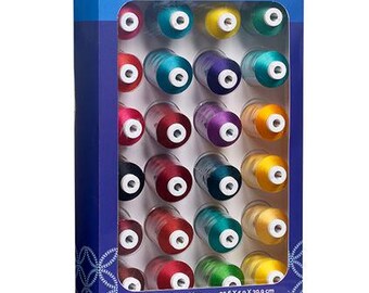 Brother 24pc Jewel Tone Embroidery Thread Set ETPJEWEL24
