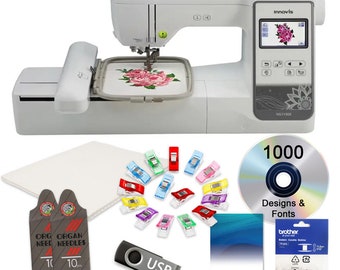 Brother NS1150E Computerized Embroidery Machine with Bonus Bundle Including Brother BES Blue Software