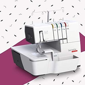 Bernette b64 Airlock Air Threading Overlock Serger w/ b64 Social Sew Project!
