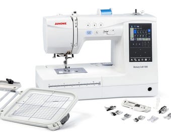 Janome Memory Craft 1000 Sewing and Embroidery Machine with Bonus