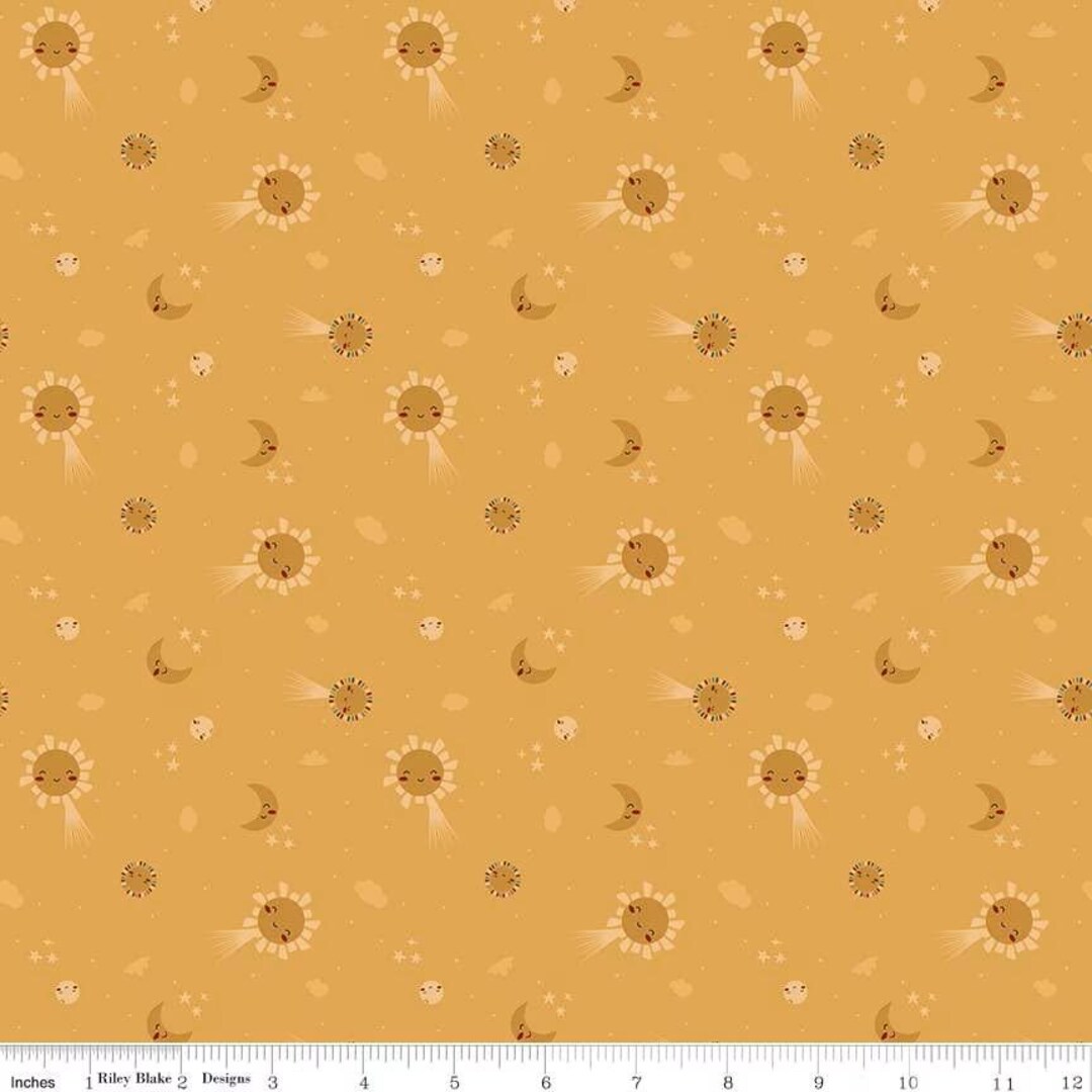 Fabric Riley Blake Sunshine Light & Dark Created With Love by the ...