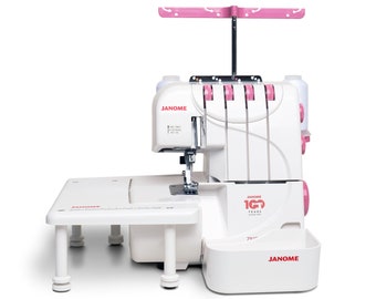 Janome 793PG Anniversary Edition Pink Overlock 3/4 Thread Serger Sewing Machine + Bonus