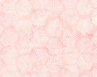 Fabric Northcott Pastel Coral Hexies Banyan Batiks by the Quarter Yard 81700-22