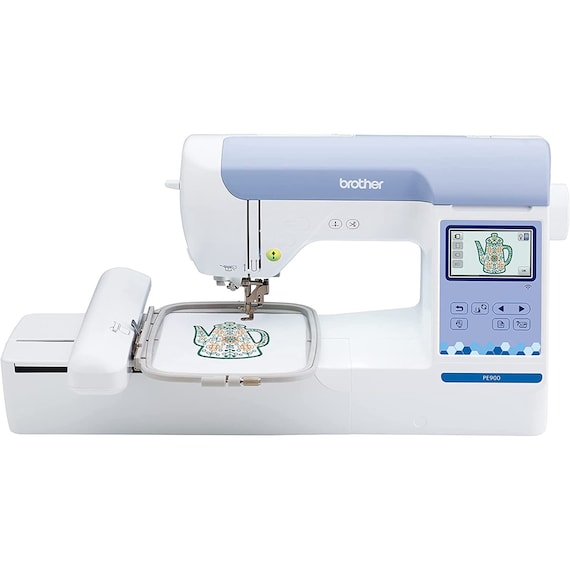 Brother PE900 5 X 7 Embroidery Machine W/ Full Color LCD Screen 13 Built-in  Lettering Fonts 193 Built-in Designs bonus Bundle 