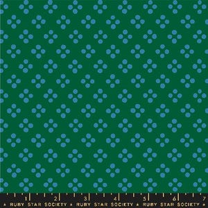 Fabric Ruby Star Society Jade Pixie Dots Geometry by the Quarter Yard RS5172-14