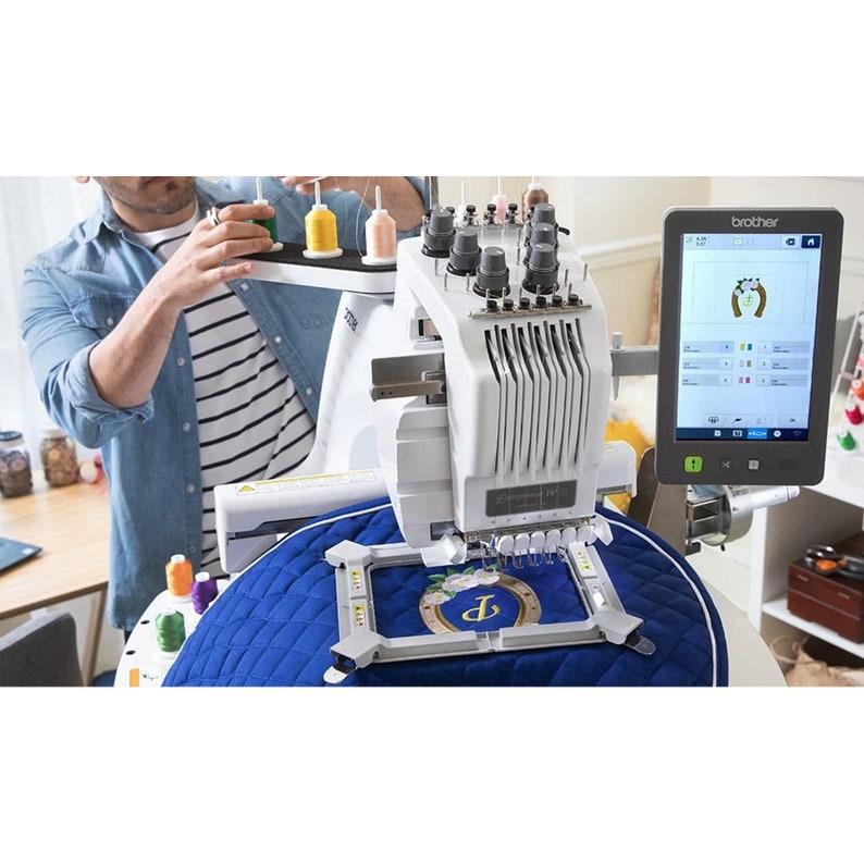 Brother PR680W 6 Needle Embroidery Machine Etsy