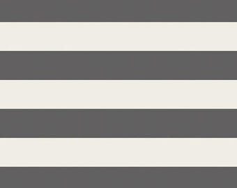 Fabric Art Gallery Bold Graphite Striped Knits by the Quarter Yard K-ST-401