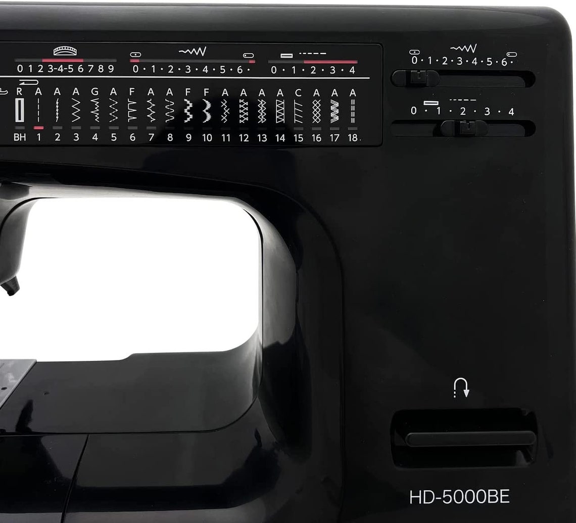 Janome HD5000 Black Edition Heavy Duty Sewing Machine With Etsy