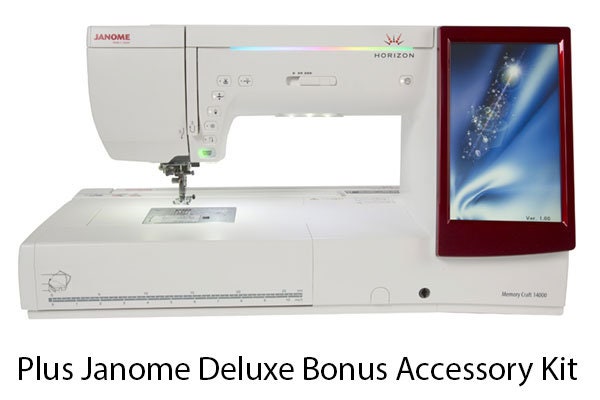 Janome Horizon Memory Craft 8200QCP Special Edition Sewing Machine Bonus 